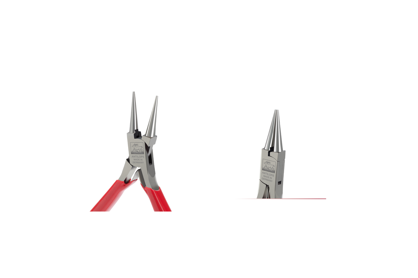 04 010 121 Round nose pliers ANTILOPE® with 2 springs without cut 120mm