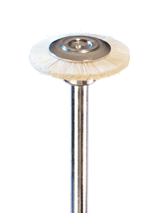 05 080 012 NIQUA Rundbürste - weißes Ziegenhaar Ø 12mm (10 Stück)