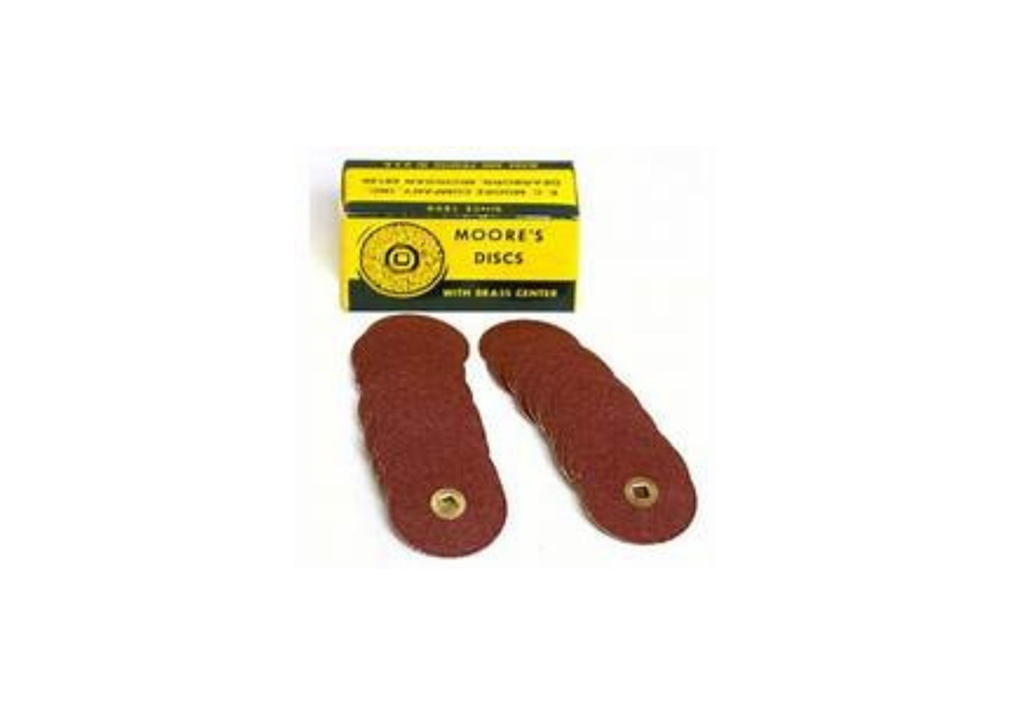 06 047 MOORE’S Snap-On Sanding Discs Ø 22 mm – Adalox Aluminium Oxide