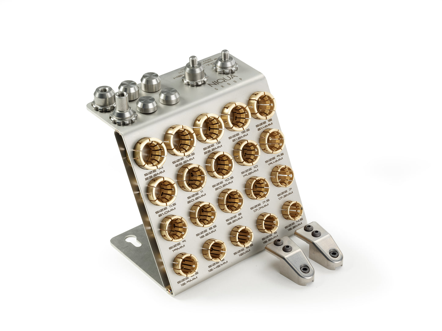 03 096 009 NIQUA Ringspannsystem – Komplettset für Gravierkugel Ø 80 mm