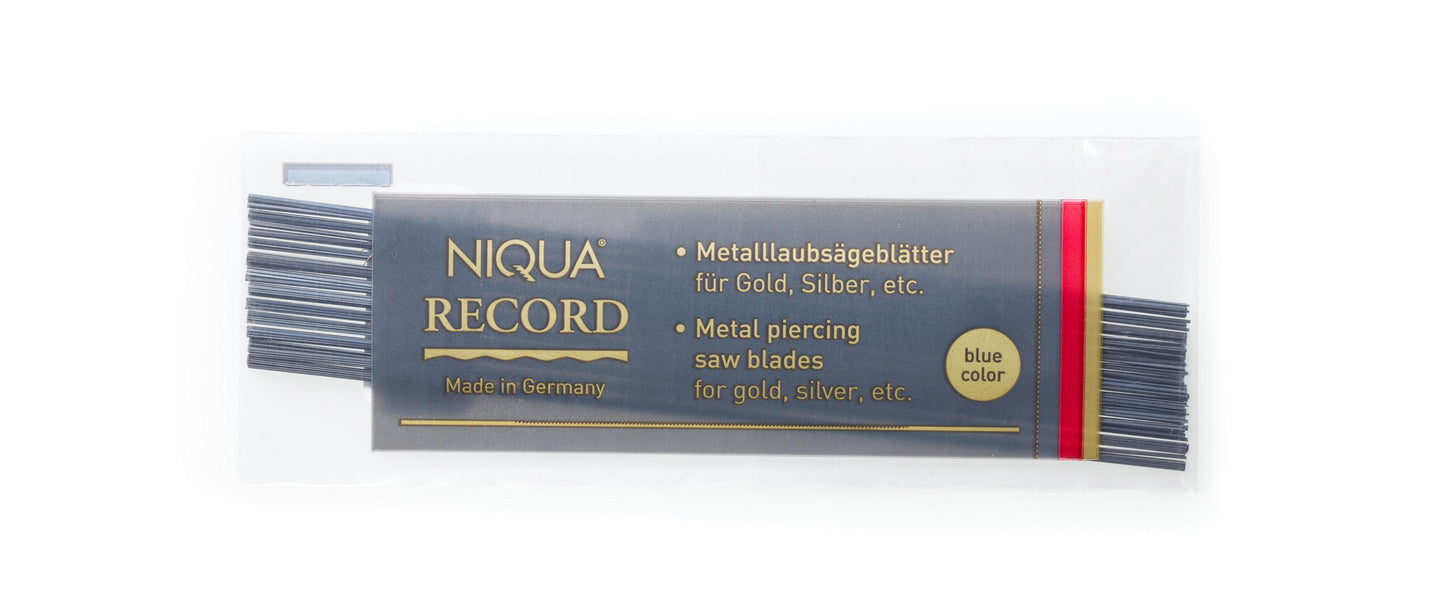 01 005 NIQUA RECORD Juweliersägeblätter Blau – Härte, die überzeugt