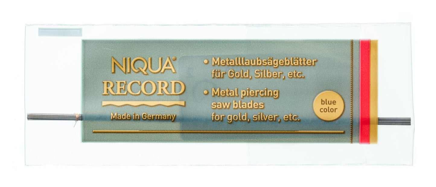 01 005 NIQUA RECORD Juweliersägeblätter Blau – Härte, die überzeugt