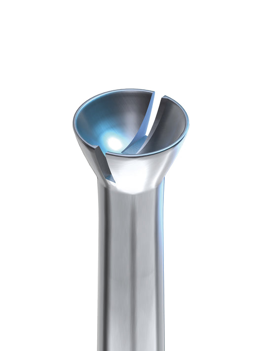 03 238 "2C2" SUPER Q® conical hollow milling cutter with two slots made of tool steel