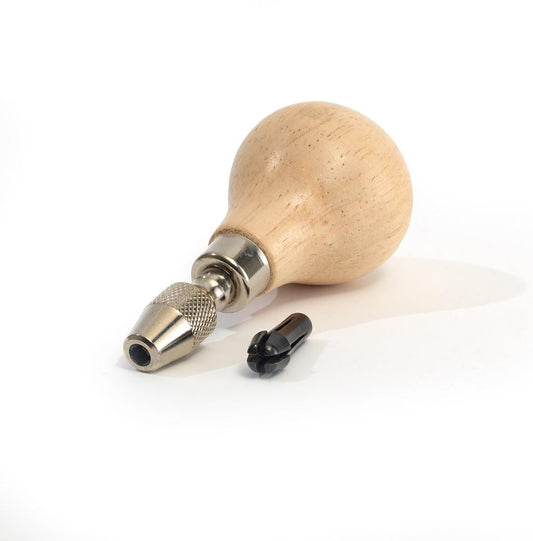 08 013 000 Pear-shaped engraving burr holder with two collets