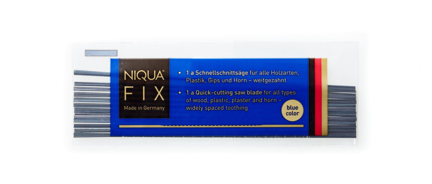 51 001 / 51 003 wood fret saw blades NIQUA FIX blue 130mm / 160mm