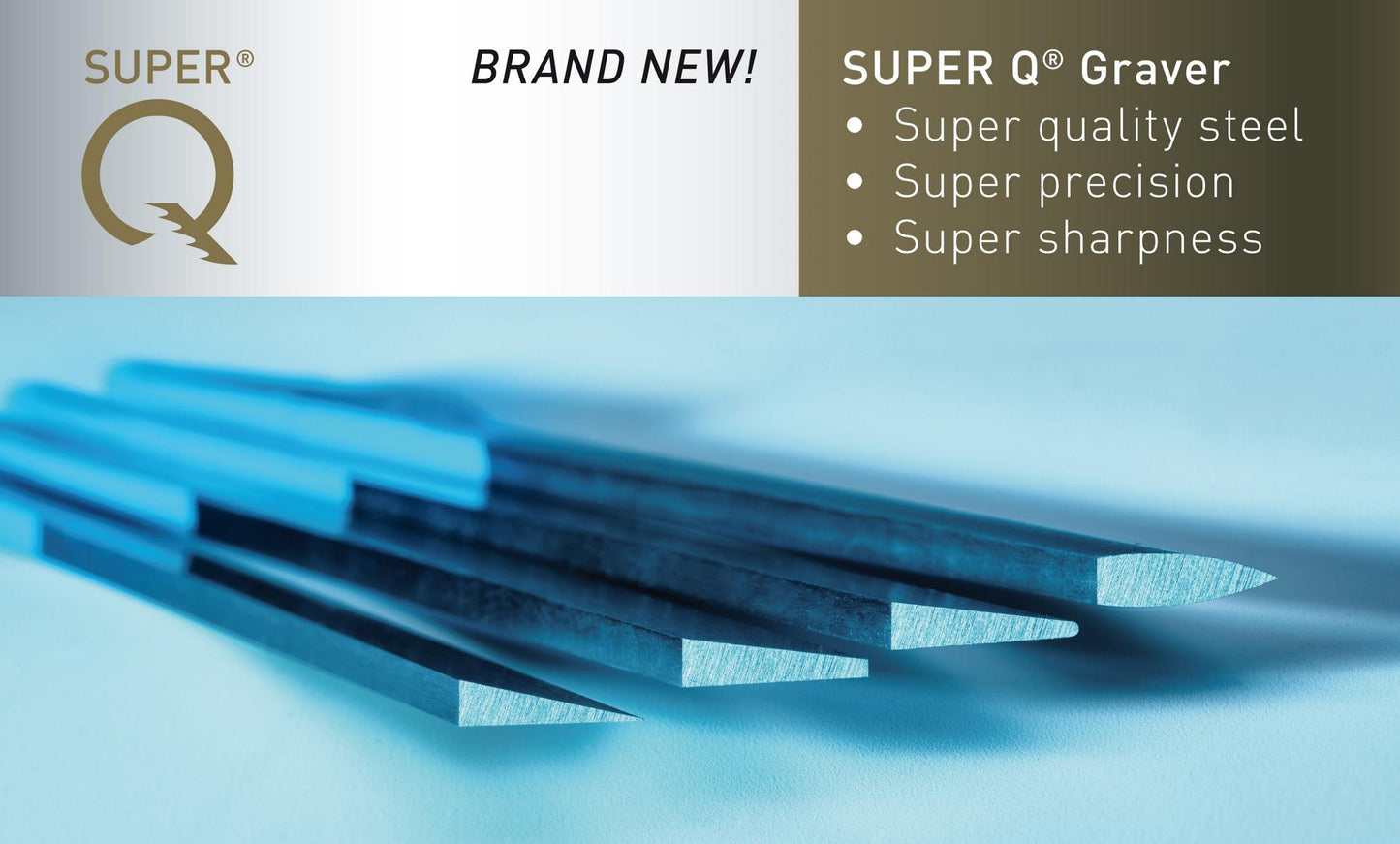 08 002 SUPER Q® Spitzstichel Gravierstichel – Präzisionswerkzeug für feinste Gravuren