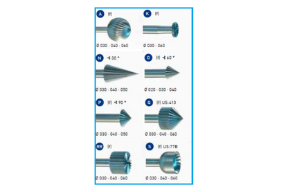 03 264 000 SUPER Q® Tool Steel Bur Set “4235”