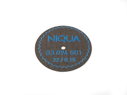 NIQUA Ultradünne Nylon-Trennscheiben – Ø 22–40 mm | für Eisen- & Nichteisenmetalle
