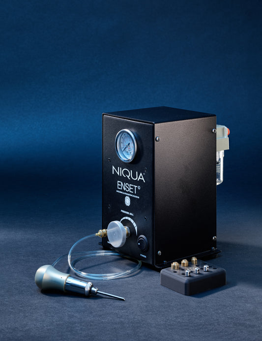 NIQUA Enset Compact Engraving Machine with "The Rocket" Handpiece – Complete Professional Pneumatic Engraving System