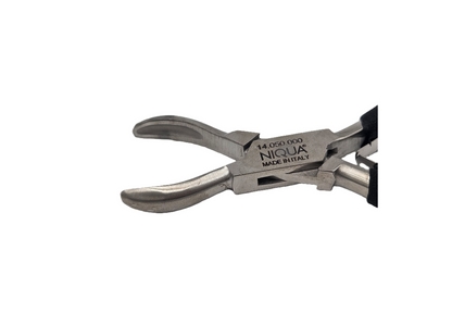 Alicates NIQUA para sujetar anillos, mordazas redondeadas y 2 muelles