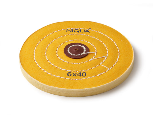 06 200 640 NIQUA Polishing Buff - Yellow 6 x 40 Layers