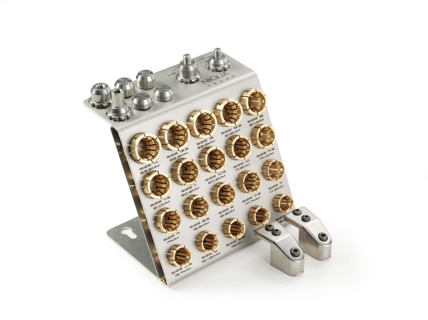 03 096 004 NIQUA Ringspannsystem – Komplettset für Gravierkugel Ø 100  mm