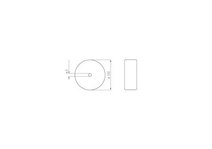 NIQUA Rundbürste - Baumwolle Ø 100mm (10 Stück)
