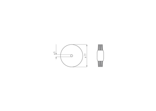 05 032 077 Bristle round brush 42100M 77 x 4 ANTILOPE®