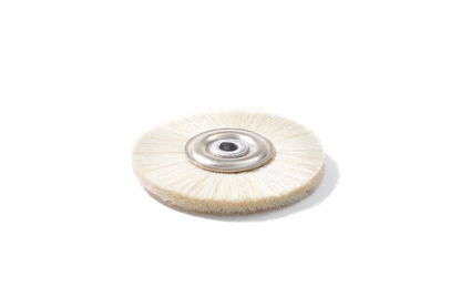 NIQUA Wheel Brush – White Goat Hair Ø 50mm (10 pcs)