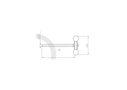 NIQUA Rundbürste - Baumwolle Ø 24mm (10 Stück)