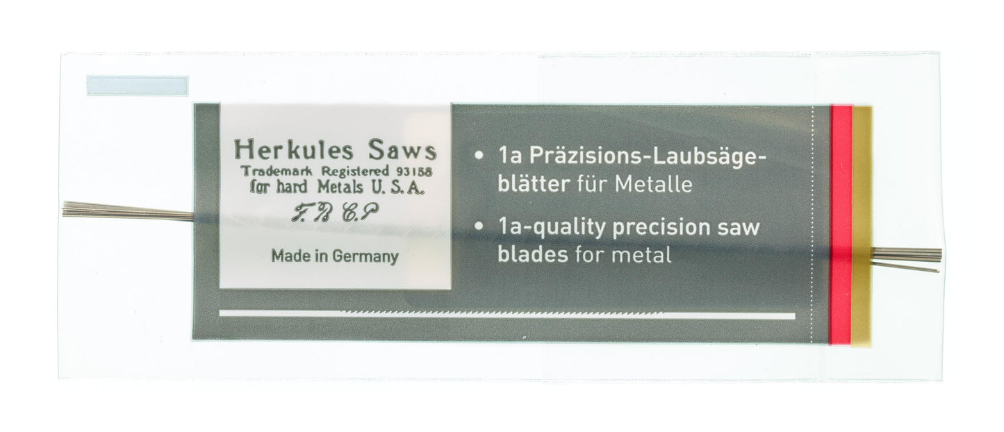 01 032  HERKULES® White Jeweller’s Saw Blades – Flexibility Rooted in Tradition