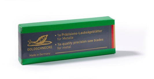 01 035/ 037 GOLDSCHNECKE® Jeweller’s Saw Blades – The All-Rounder for Precious Metals (130 mm / 160 mm)