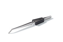 Load the image into the gallery viewer, 10 041 107 Soldering tweezers with curved tip