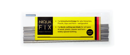 NIQUA FIX Yellow Wooden Fretsaw Blades – 130 mm