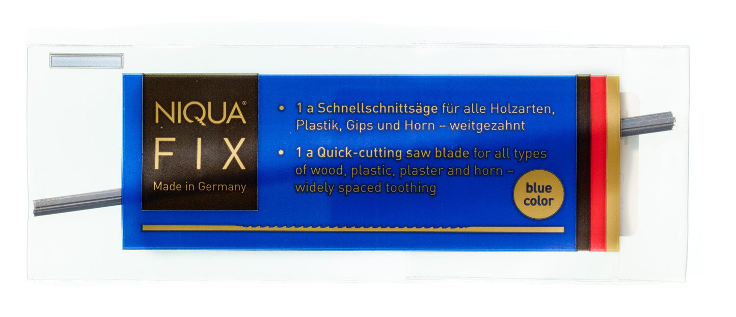 51 001  / 51 003  Holzlaubsägeblätter NIQUA FIX Blau 130mm / 160mm