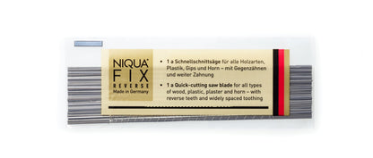 NIQUA FIX REVERSE Wooden Fretsaw Blades – 130 mm