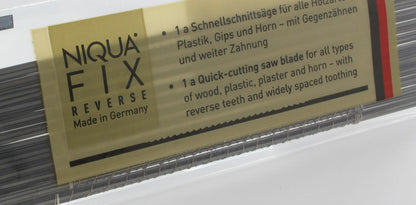 NIQUA FIX REVERSE Wooden Fretsaw Blades – 130 mm