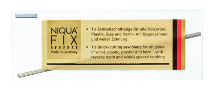 NIQUA FIX REVERSE Wooden Fretsaw Blades – 130 mm