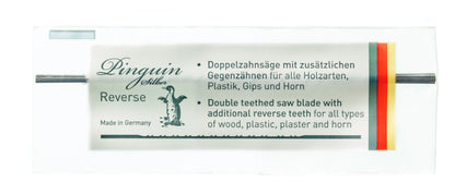 PINGUIN SILBER REVERSE Wooden Fretsaw Blades – 130 mm