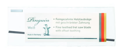 PINGUIN WHITE Wooden Fretsaw Blades – 130 mm