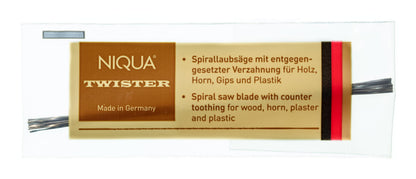 NIQUA TWISTER Spiral Fretsaw Blades – 130 mm