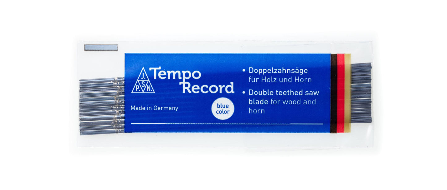 51 030 wood fretsaw blades TEMPO RECORD blue 130mm