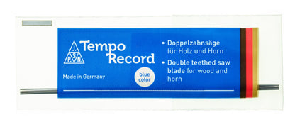 TEMPO RECORD Blue Wooden Fretsaw Blades – 130 mm