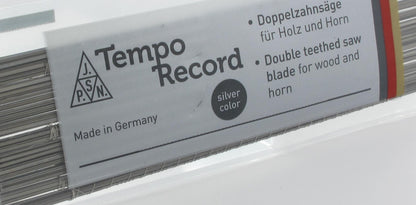TEMPO RECORD Silver Wooden Fretsaw Blades – 130 mm